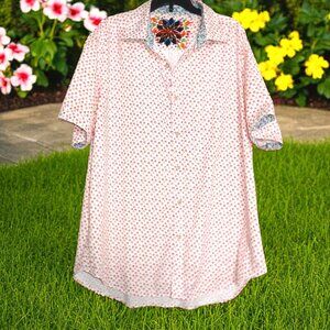 Robert Graham (Large) Classic Fit Short Sleeve Top
